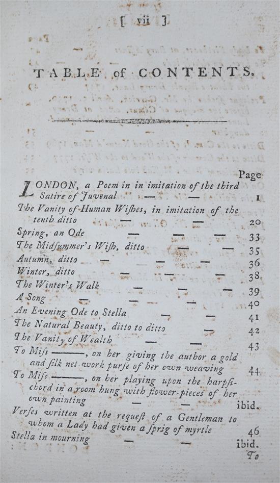 Johnson, Samuel - The Poetical Works,